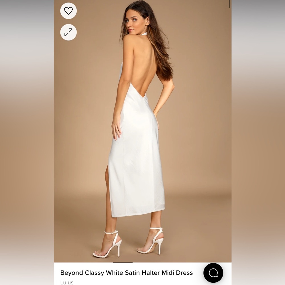 Beyond Classy White Satin Halter Midi Dress

Small / White

From Lulus